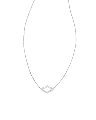 Small Abbie 14k Yellow Gold Pendant Necklace White Diamond