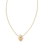 Hamsa 14k White Gold Pendant Necklace Diamond