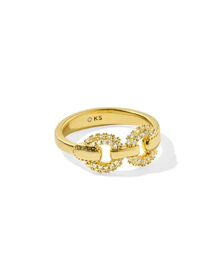 Beau Vintage Silver Pave Band Ring White CZ