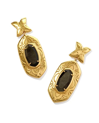 Keziah Vintage Silver Statement Earrings Natural Mother-of-Pearl