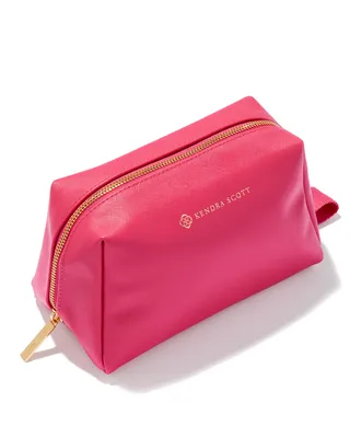 Large Cosmetic Zip Case Hot Pink