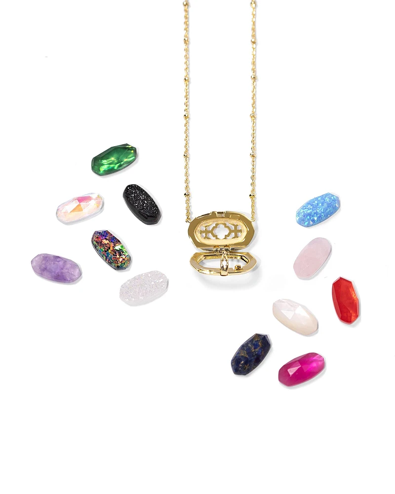 12 Days of Joy Color Bar® Elisa Locket Box Gold