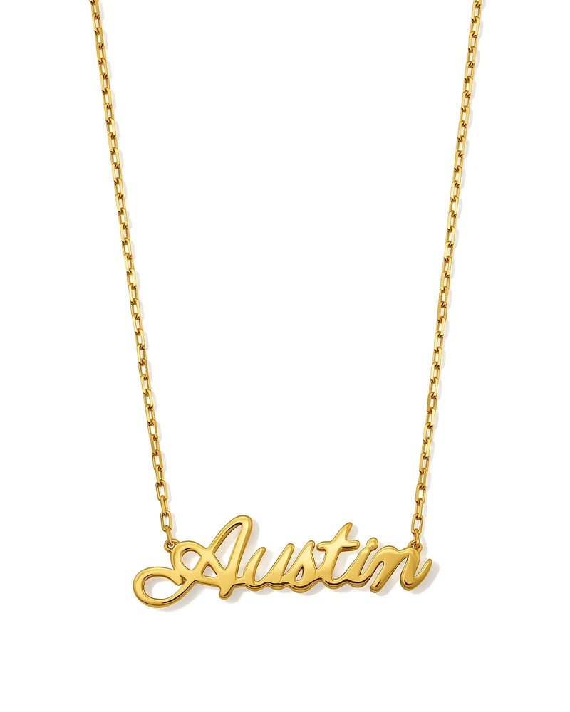 Austin Pendant Necklace 18k Gold Vermeil