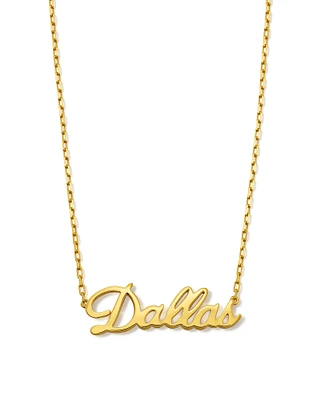 Dallas Pendant Necklace Sterling Silver