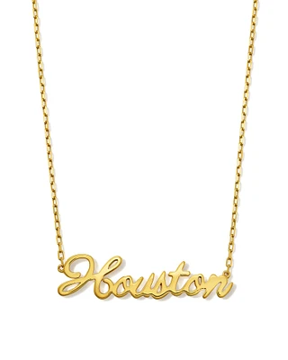 Houston Pendant Necklace Sterling Silver