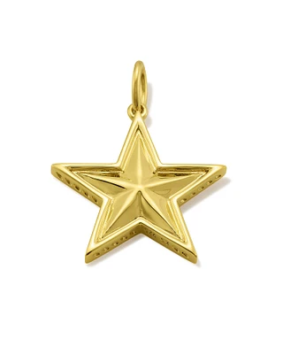 Large Star Charm Sterling Silver