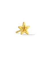 Small Star Single Stud Earring 18k Gold Vermeil