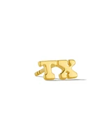 Texas Single Stud Earring 18k Gold Vermeil