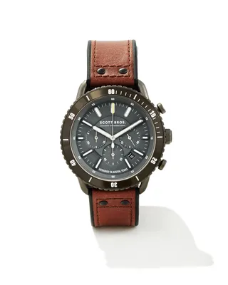Cade 44mm Chronograph Watch in Gunmetal Stainless Steel