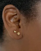 Haven Heart Single Stud Earring in Gold