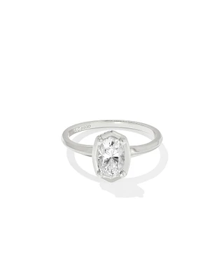 Lab Grown White Diamond Custom Elisa Statement Ring 14k Gold