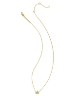 Tiny Taxi 18k Gold Vermeil Pendant Necklace in Black Spinel and White Topaz