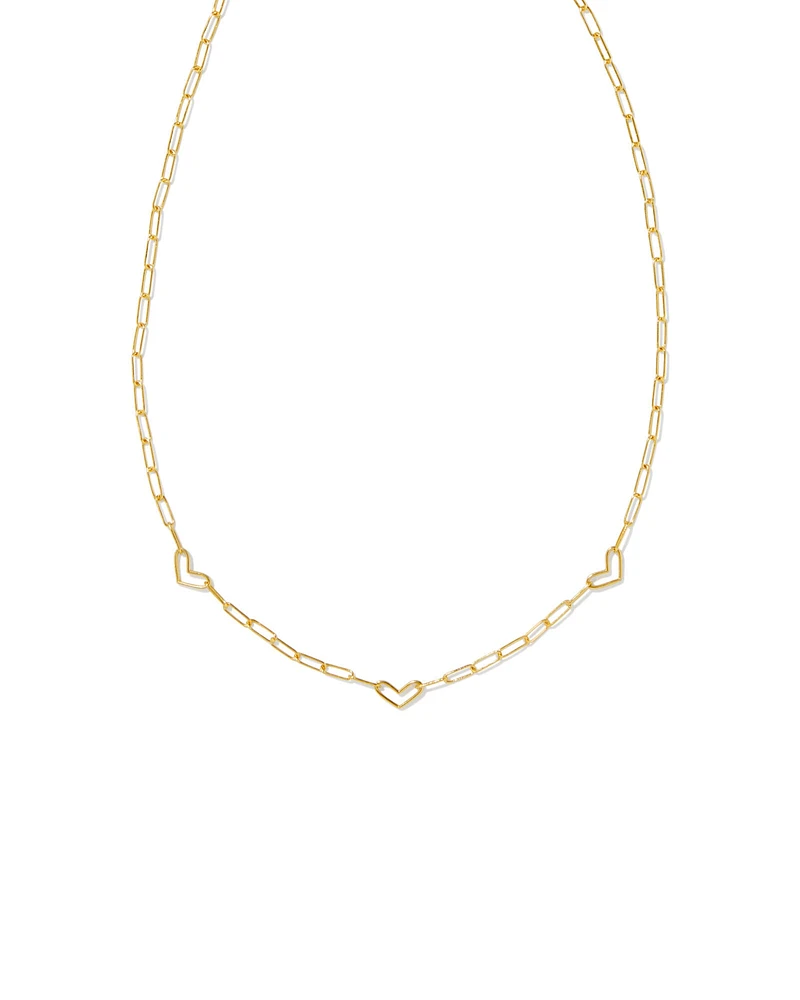 Kynlee Chain Necklace in 18k Gold Vermeil