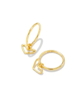 Kynlee Huggie Earrings in 18k Gold Vermeil