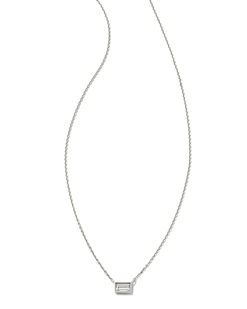 Isabella 14k Gold Pendant Necklace White Diamond