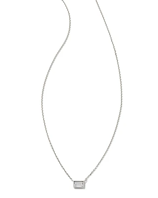 Isabella 14k Yellow Gold Pendant Necklace White Diamond