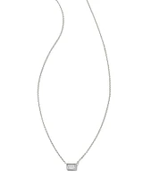 Isabella 14k Gold Pendant Necklace in White Diamond