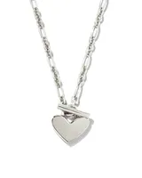 Heart Padlock Pendant Necklace 18k Gold Vermeil