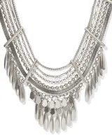 Sydney Statement Necklace in Vintage Silver