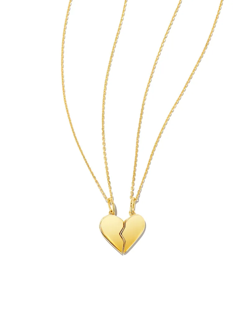 Best Friend Necklaces Set of 2 in 18k Gold Vermeil