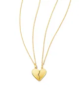 Best Friend Necklaces Set of 2 in 18k Gold Vermeil