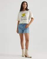 Wrangler® x Yellow Rose by Kendra Scott High Rise Cowboy Short Sunfade