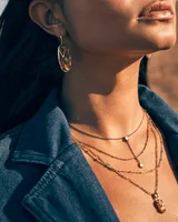 Wrangler® x Yellow Rose by Kendra Scott Elisa Gold Multi Strand Necklace in Amber Illusion