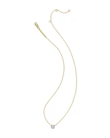 Kristen 18k Gold Vermeil Pendant Necklace in White Topaz