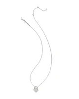 Miles Padlock Necklace in Sterling Silver