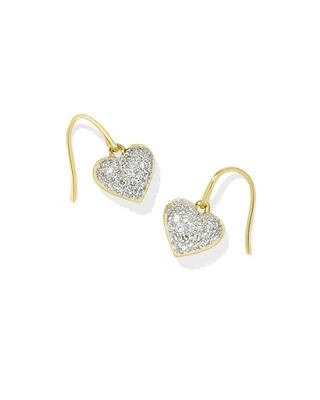 Madeline 14k Yellow Gold Drop Earrings in White Diamond