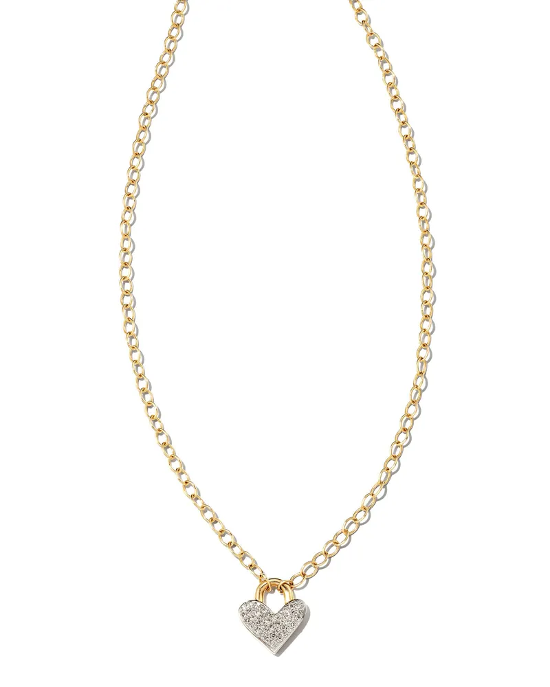 Kendra Scott Elisa Necklace Gold Orange Citrine (Nov.) - Rhinestone Angel