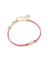 Emilie Gold Corded Bracelet Iridescent Drusy