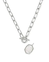 Daphne Convertible Silver Link and Chain Necklace