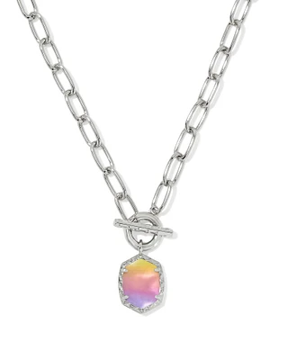 Daphne Convertible Silver Link and Chain Necklace