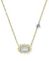 Elisa Bird Gold Short Pendant Necklace