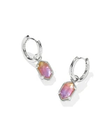 Hallie Silver Huggie Earrings