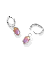 Hallie Silver Huggie Earrings