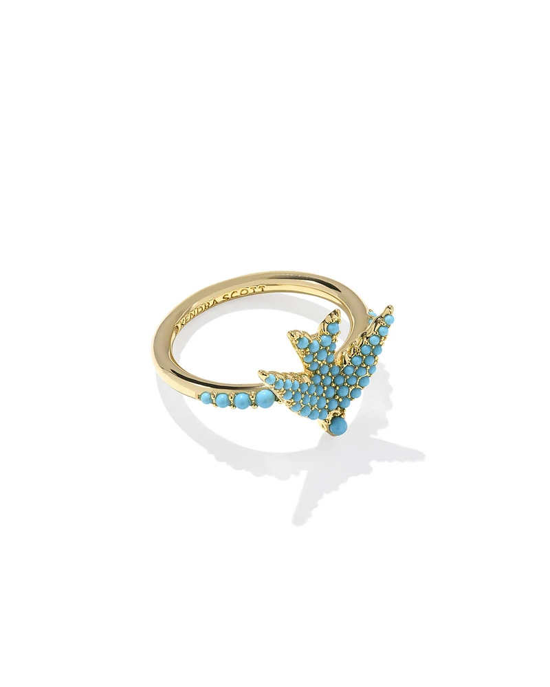 Melody Bird Gold Cocktail Ring