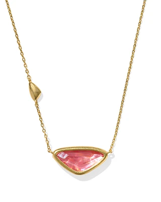 Margot Vintage Gold Short Pendant Necklace