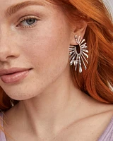 Melody Bird Gold Hoop Earrings