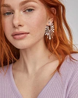 Melody Bird Gold Hoop Earrings