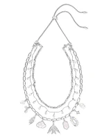 Melody Convertible Gold Statement Charm Necklace in Freshwater Cultured Pearl