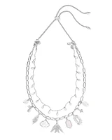 Melody Convertible Gold Statement Charm Necklace in Freshwater Cultured Pearl