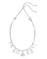 Melody Convertible Gold Statement Charm Necklace in Freshwater Cultured Pearl