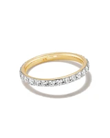 Lab Grown White Diamond Marilyn Band Ring 14k Yellow Gold