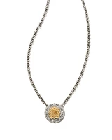 Ansel Rose Short Pendant Necklace in Mixed Metal