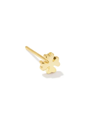 Clover Single Stud Earring in Gold