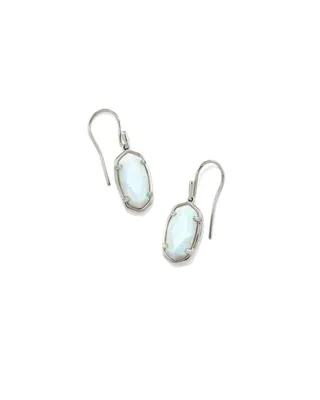 Lee Sterling Silver Drop Earrings in White Sterling Opal