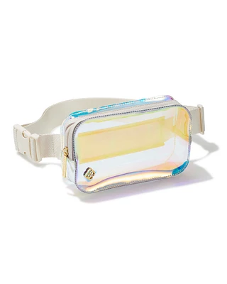 Clear Belt Bag in Clear Iridescent