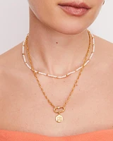 Brooklyn Pearl 18k Gold Vermeil Strand Necklace in White Pearl